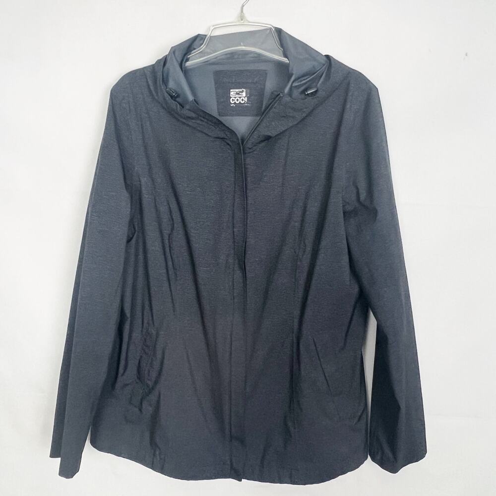 32 Degrees Cool Men's Activewear Charcoal Full Zip Hooded Jacket Size M/L